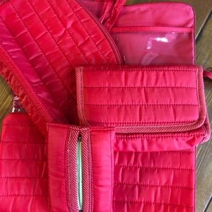 4 Piece Polyester Travel Bag Set